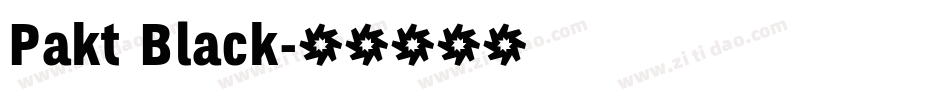 Pakt Black字体转换